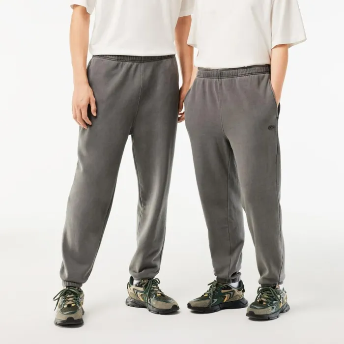 Sweatpants and Trousers MenWomen Lacoste Unisex Cotton Fleece Joggers Grey S0i