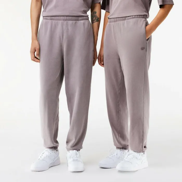 Sweatpants and Trousers MenWomen Lacoste Unisex Cotton Fleece Joggers Purple Ryi