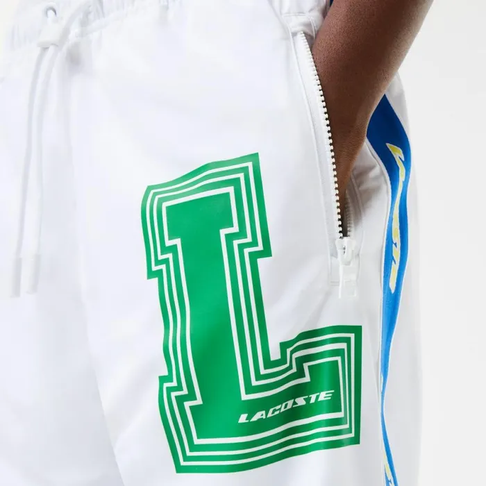 Sweatpants and Trousers MenWomen Lacoste Unisex WaterRepellent Joggers White Sbh