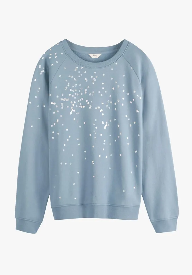 Sweatshirts and Hoodies Women Hush Confetti Crew Neck Sweatshirt Dove Blue