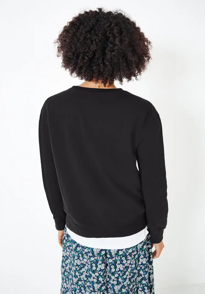 Sweatshirts and Hoodies Women Hush Tianna Jersey Sweatshirt Black