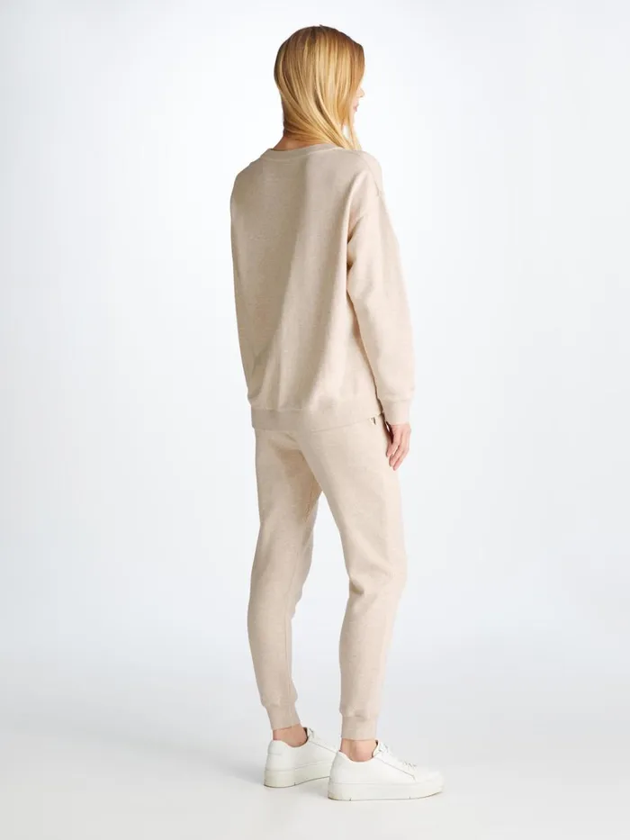 Sweatshirts Women Derek Rose Sweatshirt Quinn Cotton Modal Stretch Oat