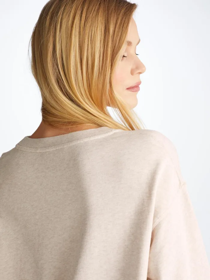 Sweatshirts Women Derek Rose Sweatshirt Quinn Cotton Modal Stretch Oat