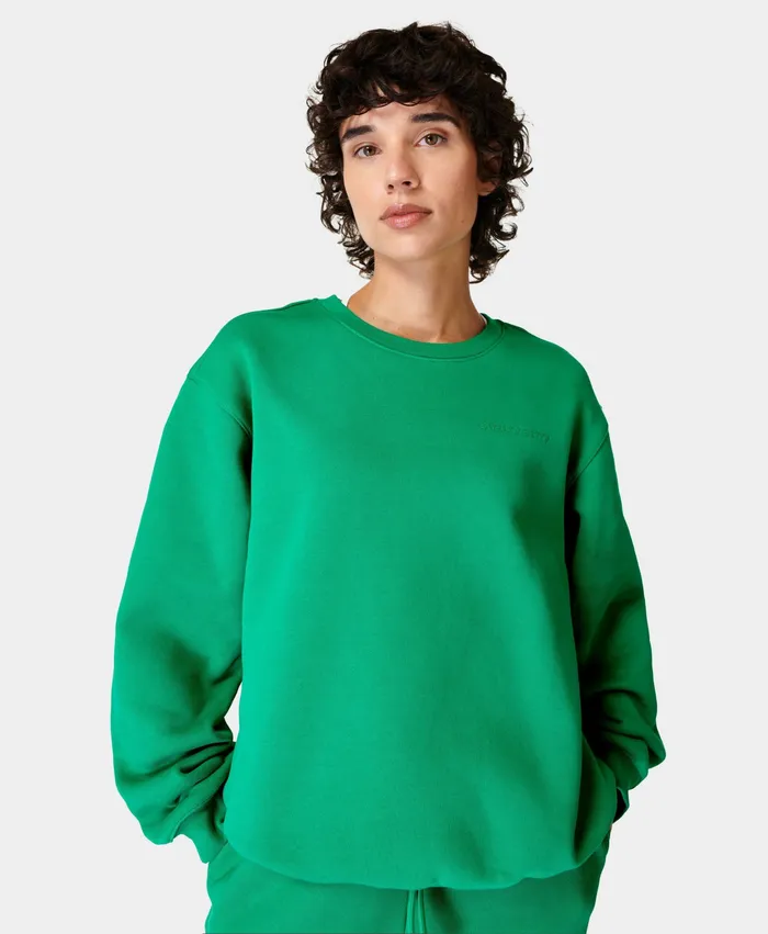 Sweaty Betty Powerhouse Sweatshirt Vivid Green Women Jumpers Hoodies