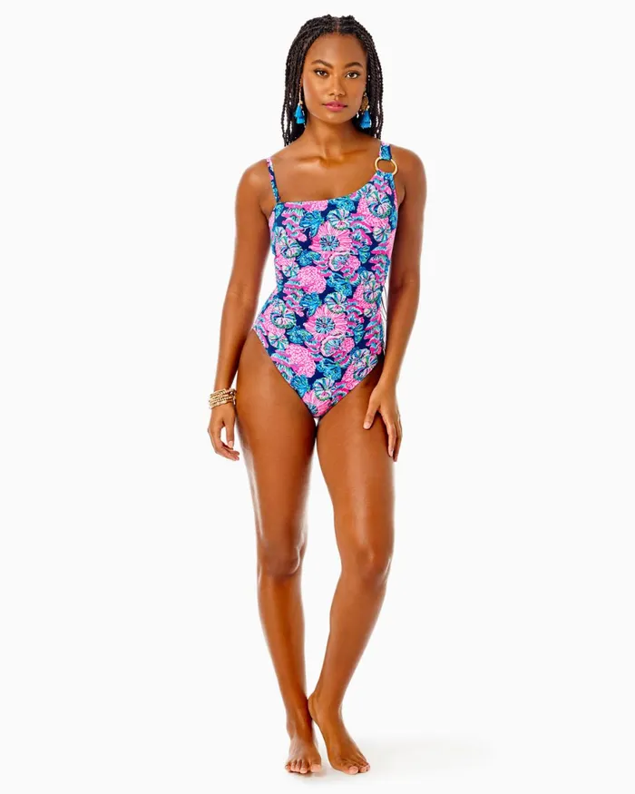 Swim Women Lilly Pulitzer Lagoon Sarong Hipster Bikini Bottom Oyster Bay Navy Shroom With A View Swim Women Lilly Pulitzer Lagoon Sarong Hipster Bikini Bottom Oyster Bay Navy Shroom With A View
