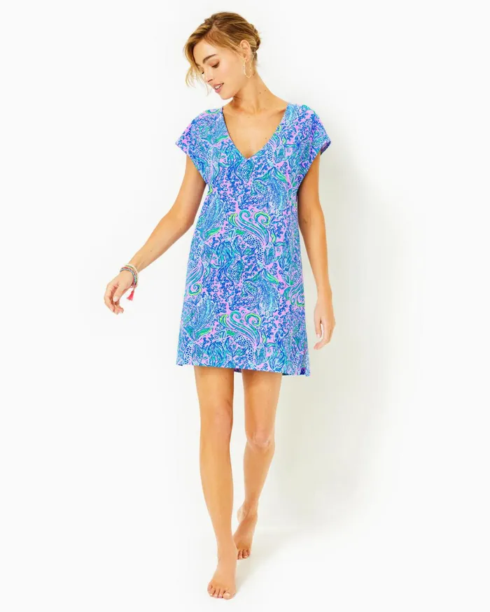 Swim Women Lilly Pulitzer Talli CoverUp Lilac Rose We Mermaid It Swim Women Lilly Pulitzer Talli CoverUp Lilac Rose We Mermaid It