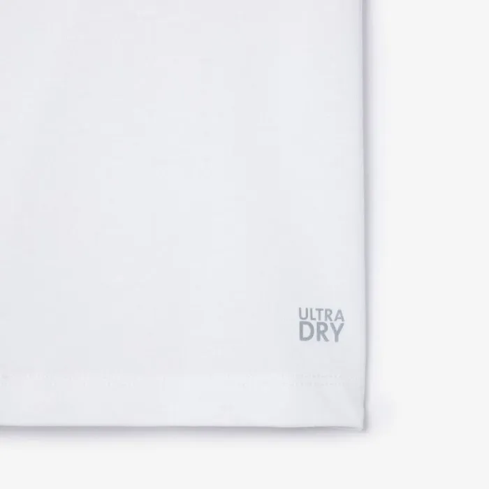 TShirts and Tops Kids Lacoste Kids039 Miami Open Edition UltraDry Tennis TShirt White 001
