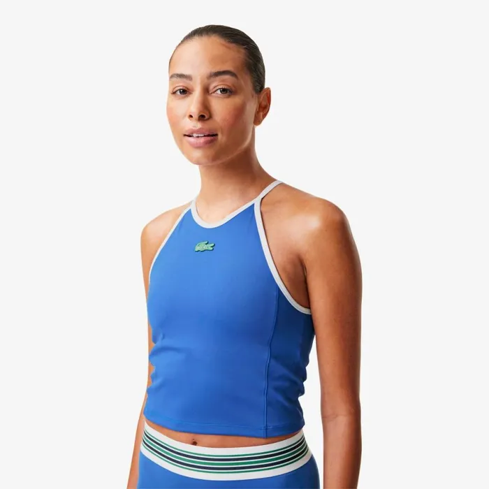 TShirts and Tops Women Lacoste Women039s Lacoste X Bandier All Motion Colorblock Tank Blue Siy