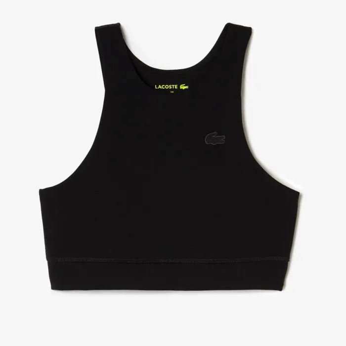 TShirts and Tops Women Lacoste Women039s Seamless Sports Bra Black 031