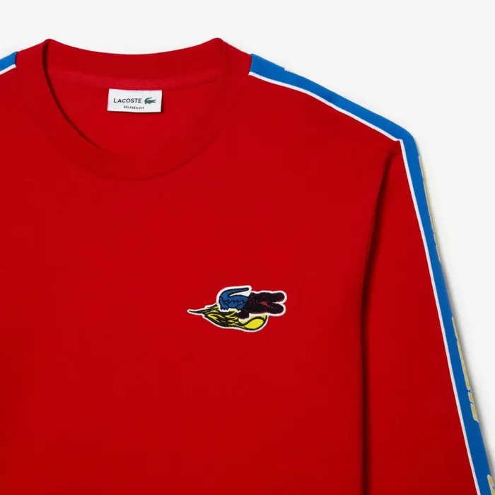 TShirts Men Lacoste Men039s Branded Band TShirt Red 240