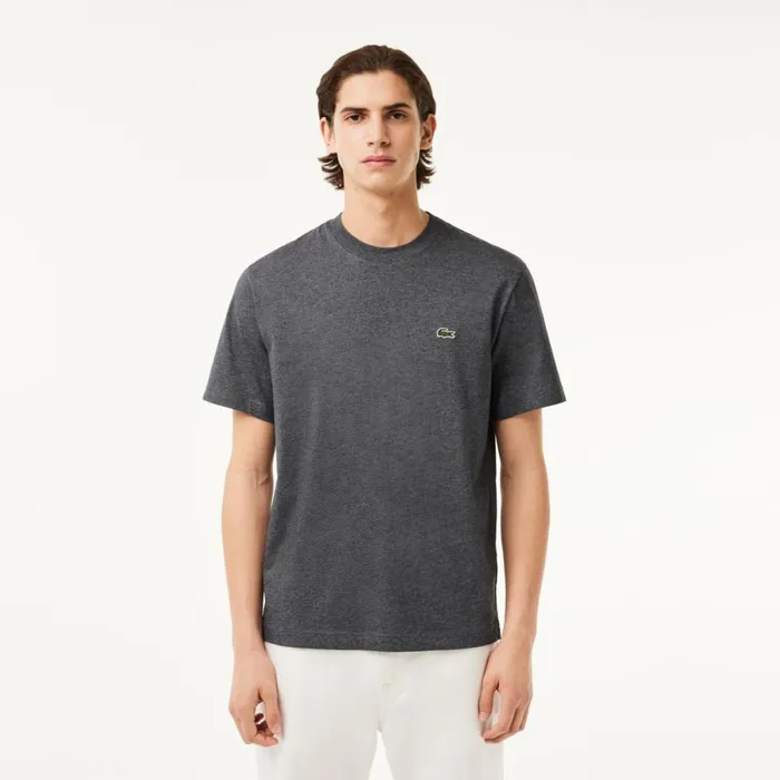 TShirts Men Lacoste Men039s Classic Fit Cotton Jersey TShirt Grey Chine 050