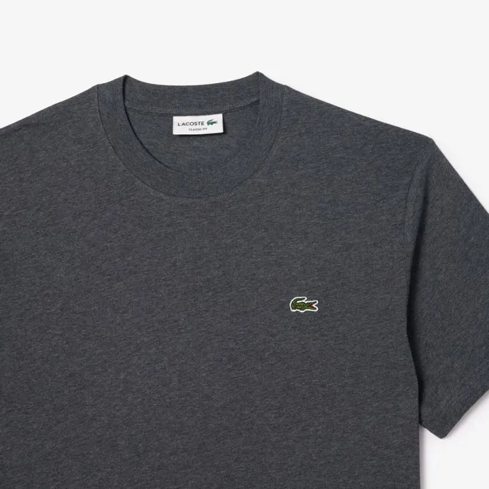 TShirts Men Lacoste Men039s Classic Fit Cotton Jersey TShirt Grey Chine 050