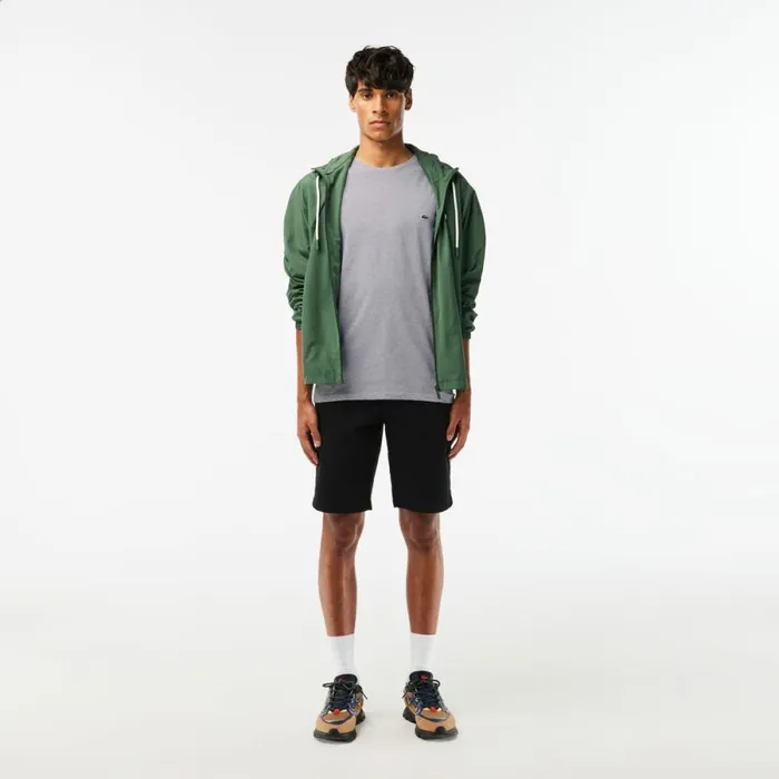 TShirts Men Lacoste Men039s Crew Neck Pima Cotton Jersey TShirt Grey Chine Cca