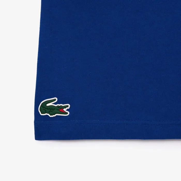 TShirts Men Lacoste Men039s Lacoste Sport X Daniil Medvedev UltraDry Tennis TShirt Navy Blue X0u