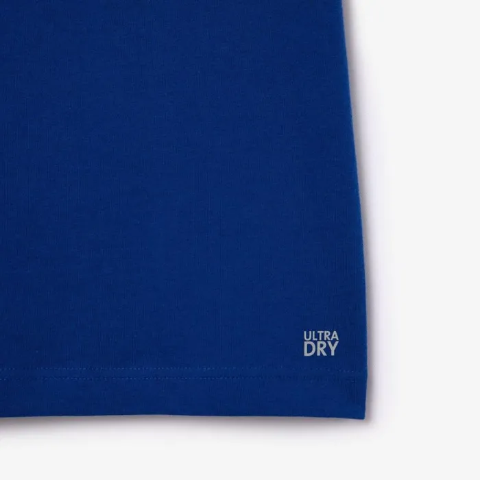 TShirts Men Lacoste Men039s Lacoste Sport X Daniil Medvedev UltraDry Tennis TShirt Navy Blue X0u