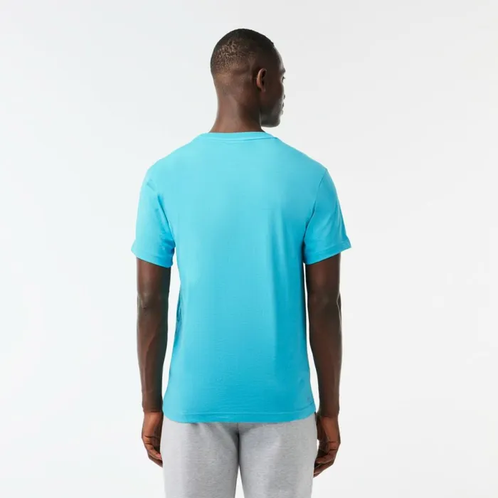 TShirts Men Lacoste Men039s Regular Fit Cotton Sport TShirt Blue Spi