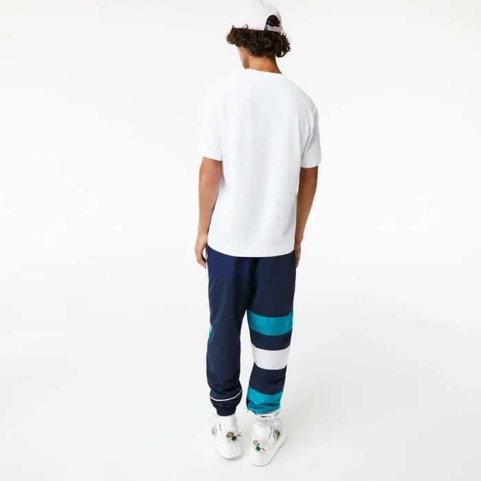 TShirts Men Lacoste Men039s Relaxed Fit Oversized Crocodile TShirt White 001