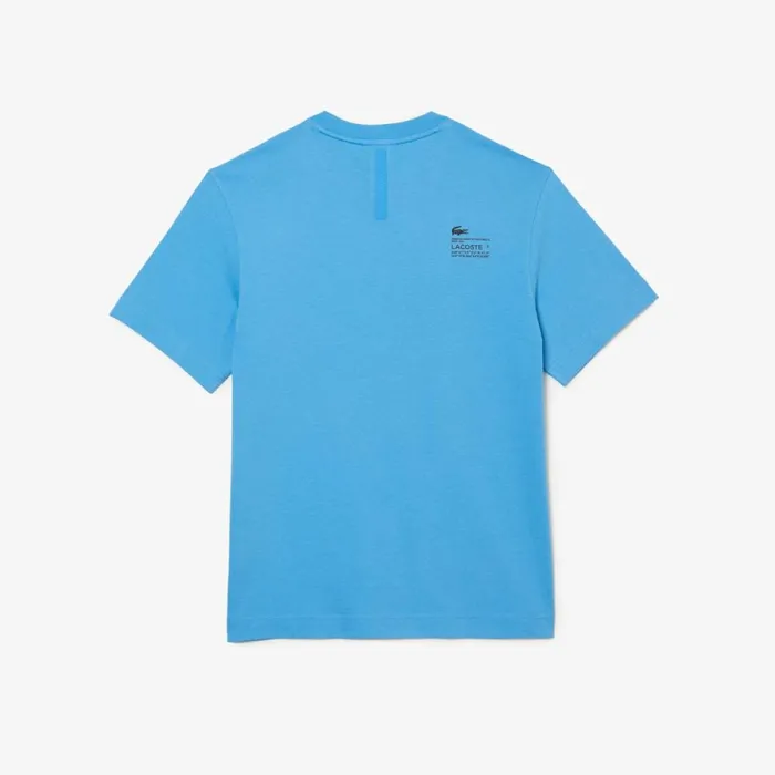 TShirts Men Lacoste Men039s Relaxed Fit Print TShirt Blue 4xa