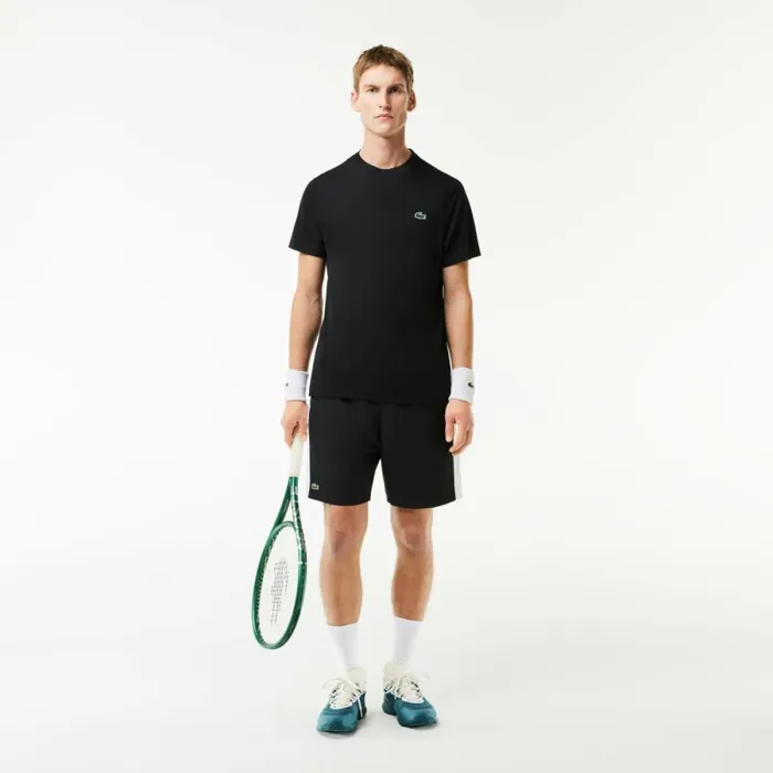 TShirts Men Lacoste Men039s Sport Breathable Piqu TShirt Black 031