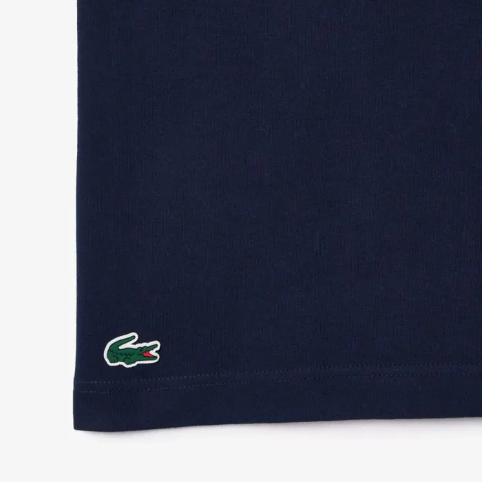 TShirts Men Lacoste Men039s Sport UltraDry Croc Print TShirt Navy Blue Green White Tr1