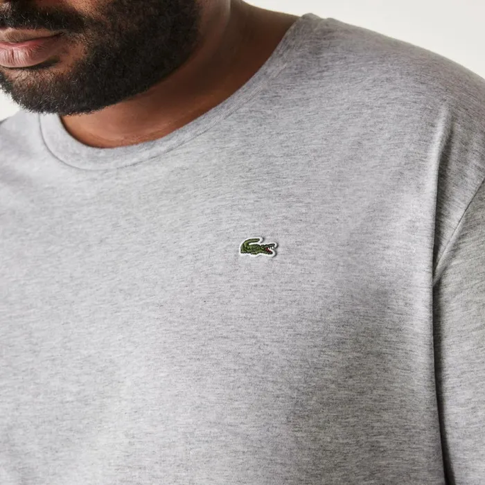 TShirts Men Lacoste Men039s Tall Fit Pima Cotton Jersey TShirt Grey Chine Cca