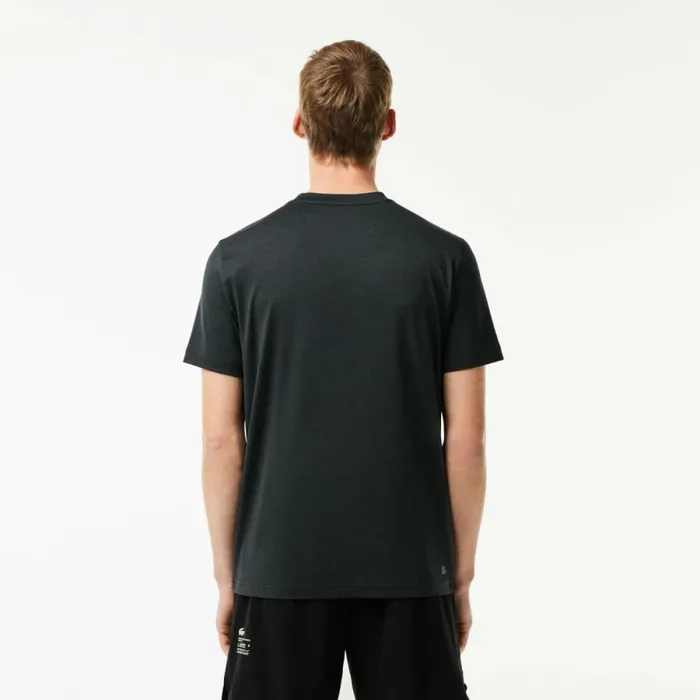 TShirts Men Lacoste Men039s UltraDry Stretch Sport TShirt Grey Chine Is2