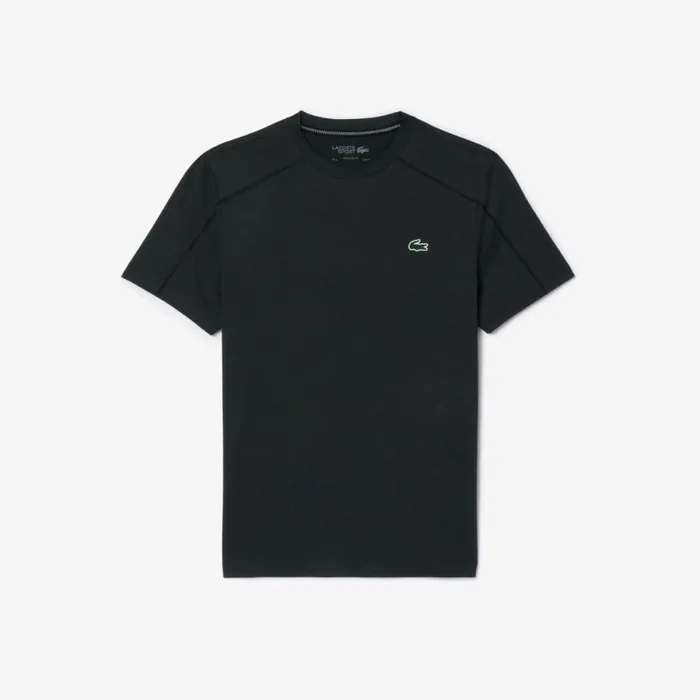TShirts Men Lacoste Men039s UltraDry Stretch Sport TShirt Grey Chine Is2