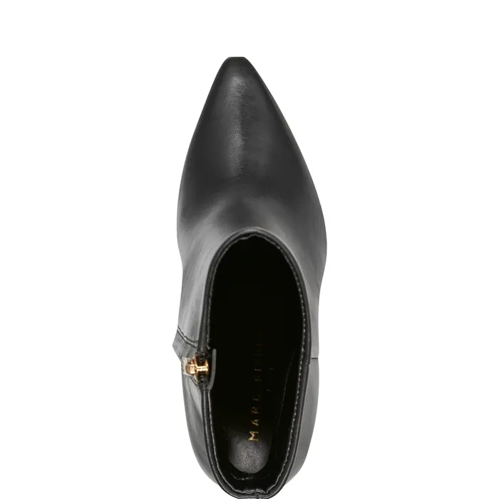 Talyna Dress Bootie Black Leather Women Dress Boots Marc Fisher