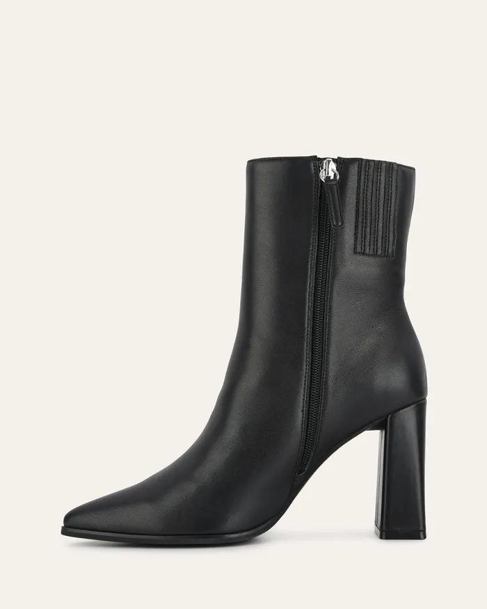 Tatiana high ankle boots black leather HIGH BOOTS jomercer Women Tatiana high ankle boots black leather HIGH BOOTS jomercer Women