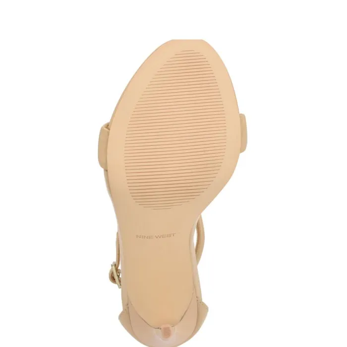 Teeya Ankle Strap Sandals Light Natural Patent Women Nine West Sandals Teeya Ankle Strap Sandals Light Natural Patent Women Nine West Sandals