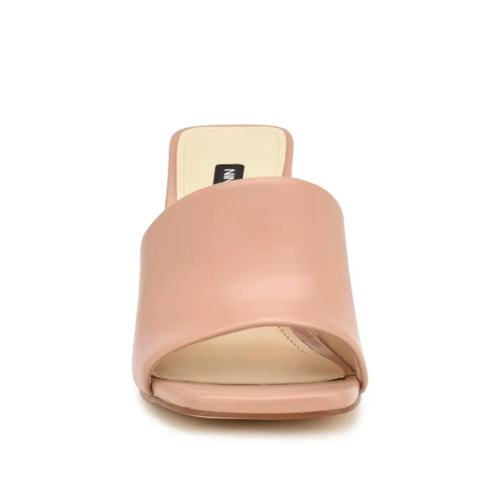 Teice Heeled Slide Sandals Nude Women Nine West Heels Teice Heeled Slide Sandals Nude Women Nine West Heels