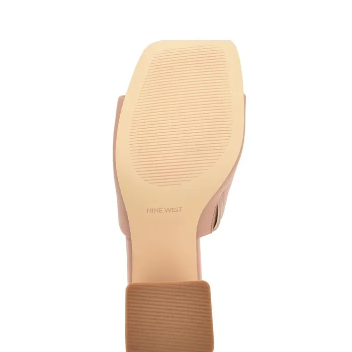 Teice Heeled Slide Sandals Nude Women Nine West Heels Teice Heeled Slide Sandals Nude Women Nine West Heels