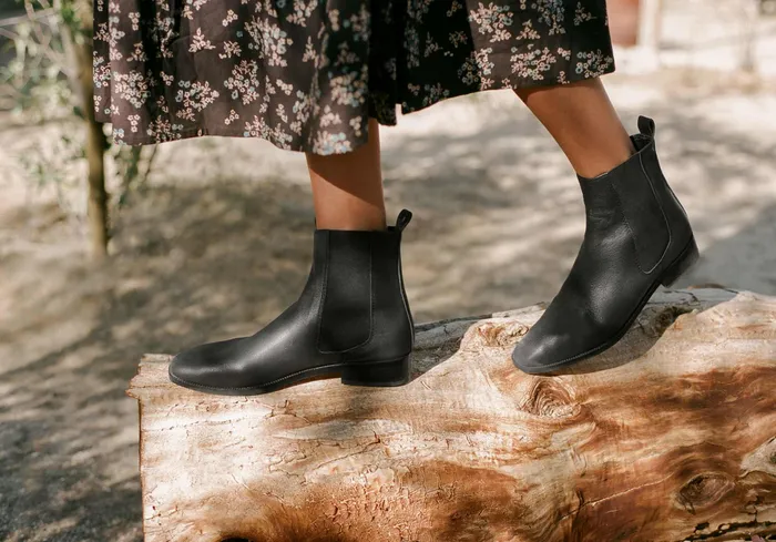 The Chelsea Boot Noir Leather Women Footwear Christy Dawn The Chelsea Boot Noir Leather Women Footwear Christy Dawn