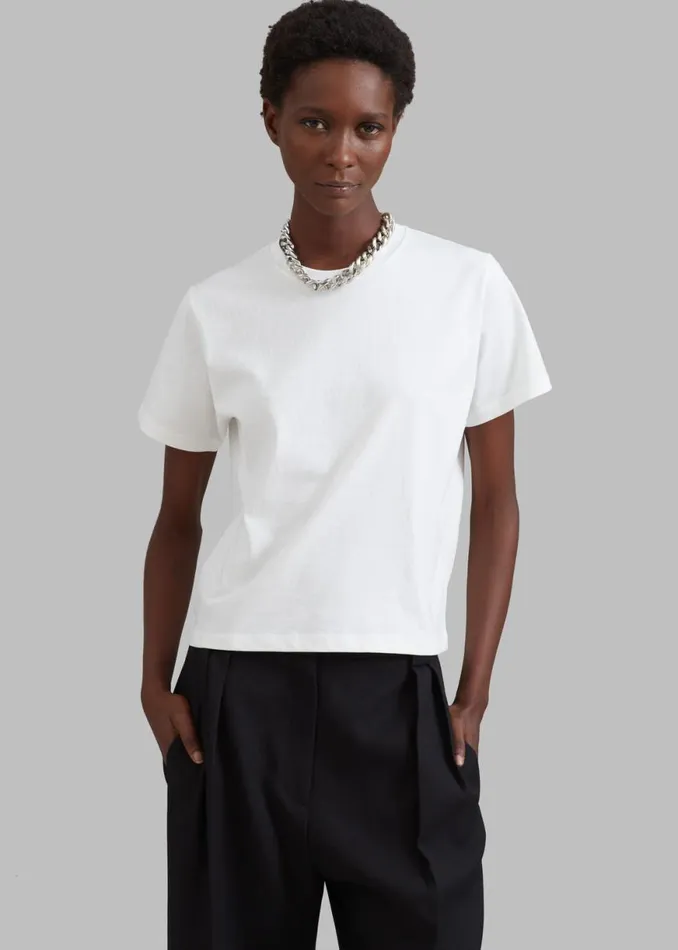 The Frankie Shop Athens Tee 8211 White Shop Tops