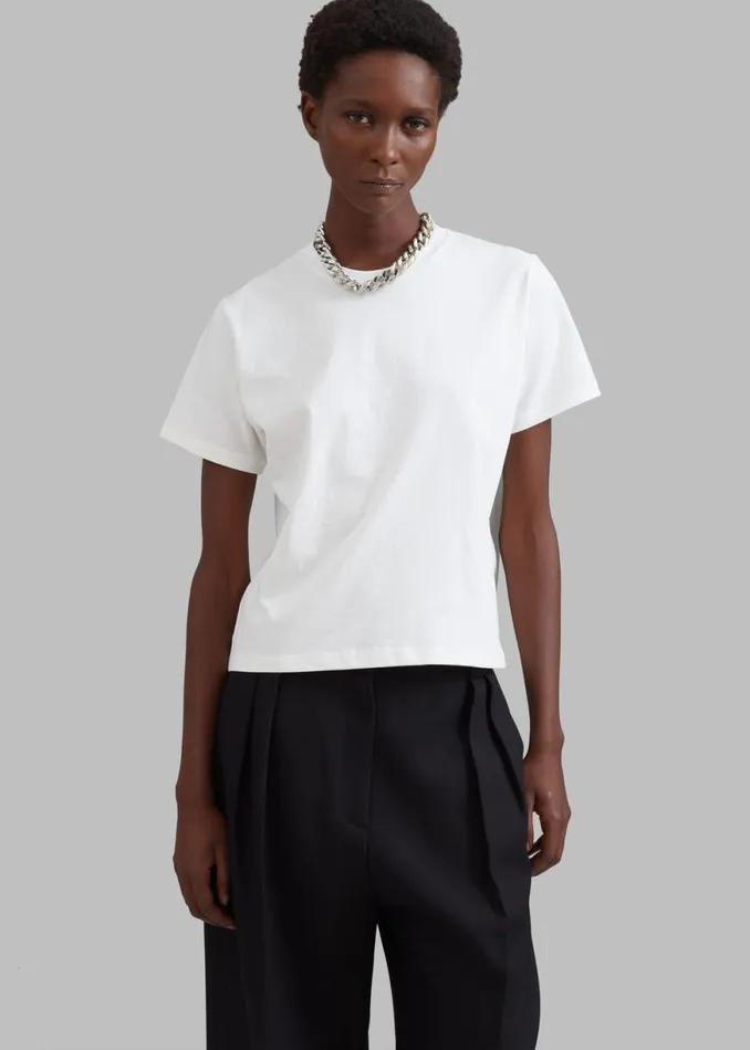 The Frankie Shop Athens Tee 8211 White Shop Tops