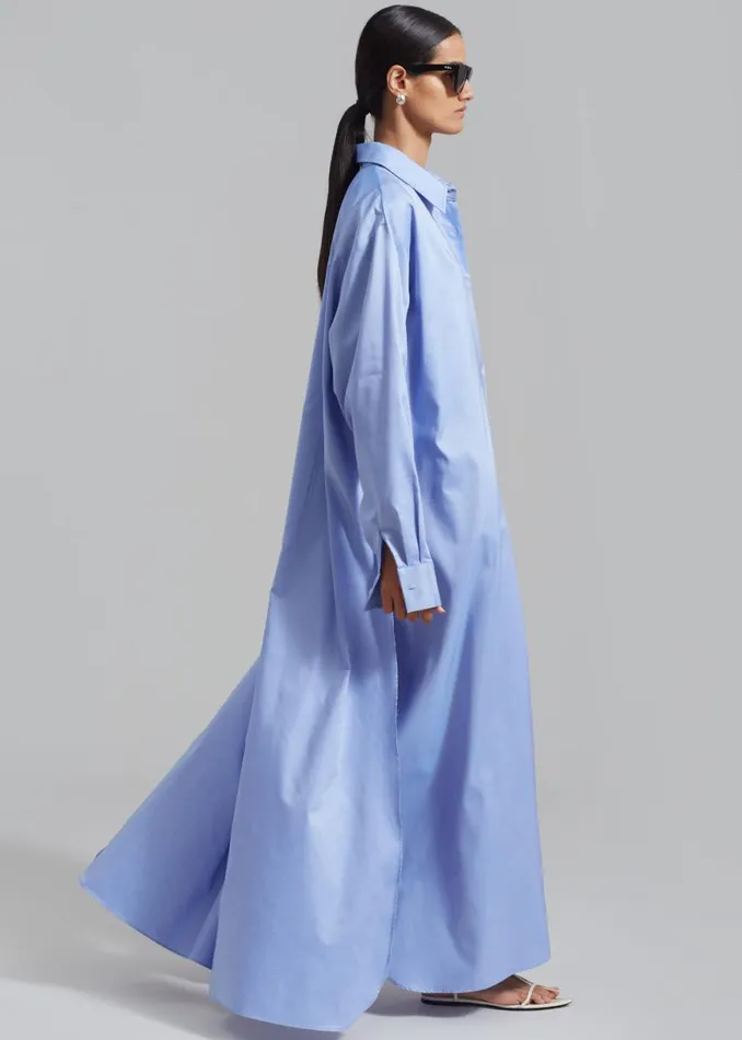 The Frankie Shop Avery Shirt Dress 8211 Blue Shop Dresses