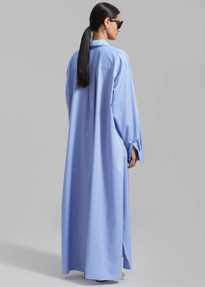 The Frankie Shop Avery Shirt Dress 8211 Blue Shop Dresses