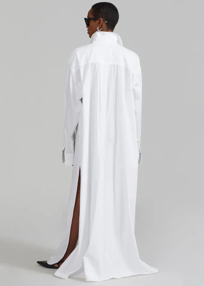 The Frankie Shop Avery Shirt Dress 8211 White Shop Dresses