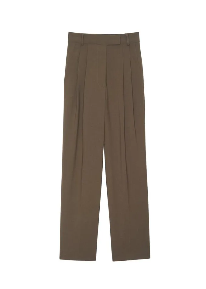 The Frankie Shop Bea Suit Pants 8211 Chocolate Shop Bottoms