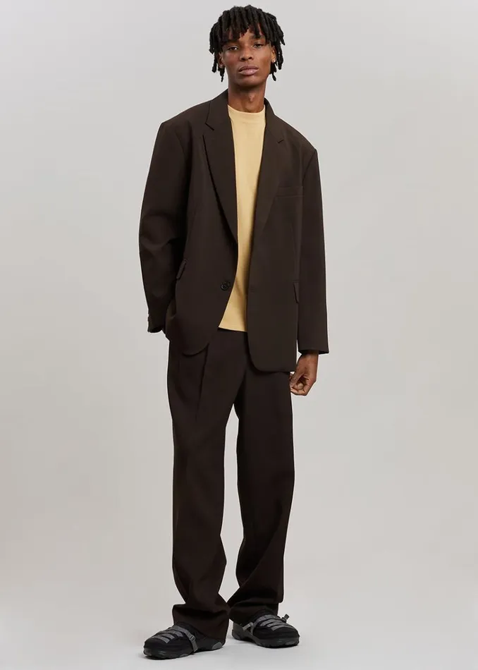 The Frankie Shop Beo Suit Pants 8211 Dark Espresso Shop Clothing
