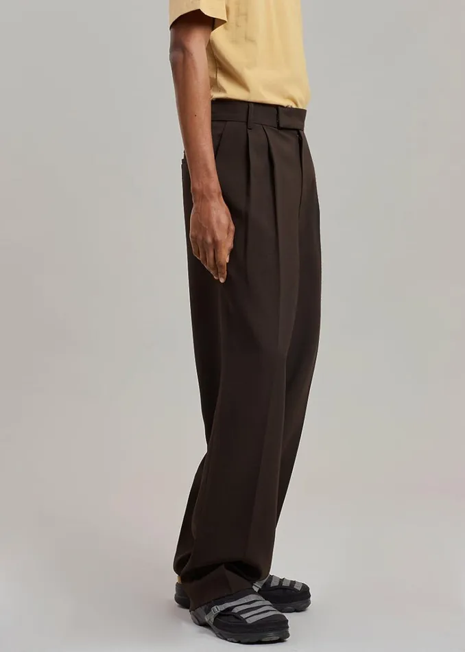 The Frankie Shop Beo Suit Pants 8211 Dark Espresso Shop Clothing