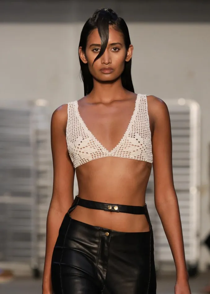 The Frankie Shop Bevza 034Zirky034 Bra 8211 Milky White Shop Tops