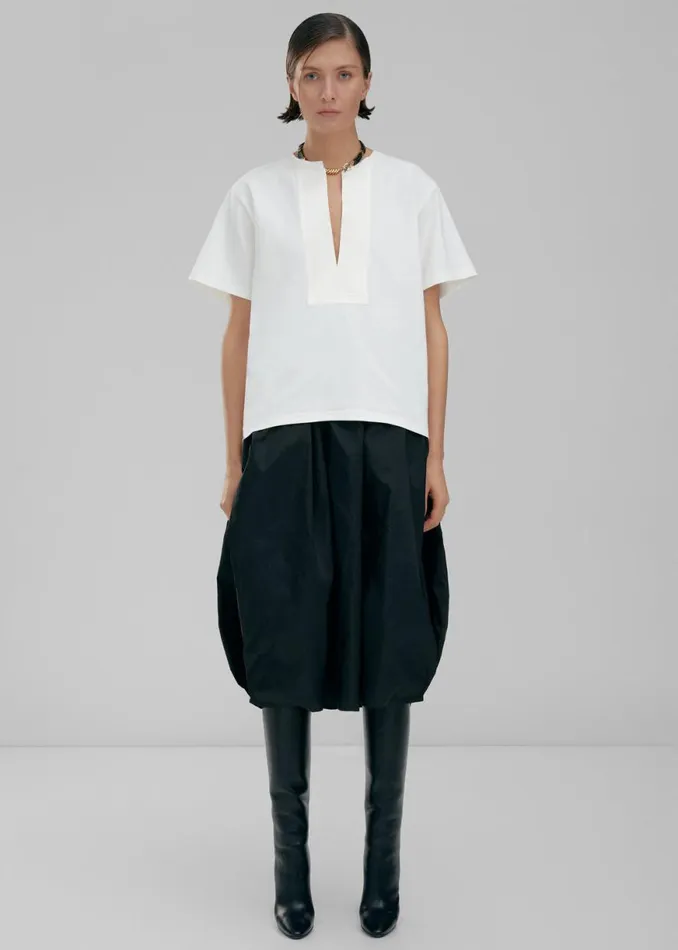 The Frankie Shop Bevza Balloon Midi Skirt 8211 Black Shop Clothing