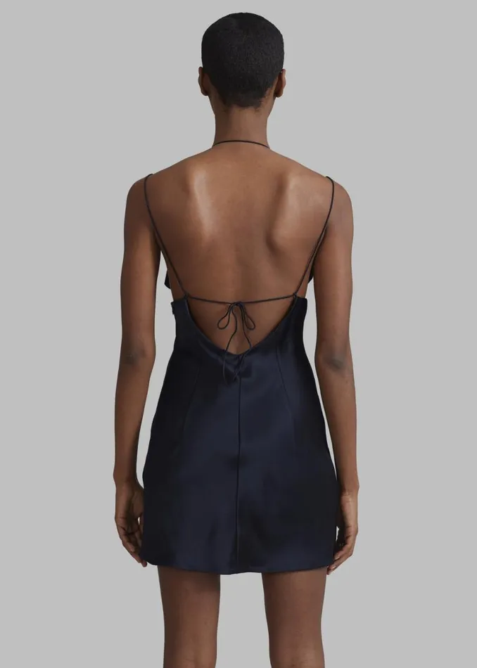 The Frankie Shop Bevza Mermaid Mini Dress 8211 Dark Ink Navy Shop Dresses