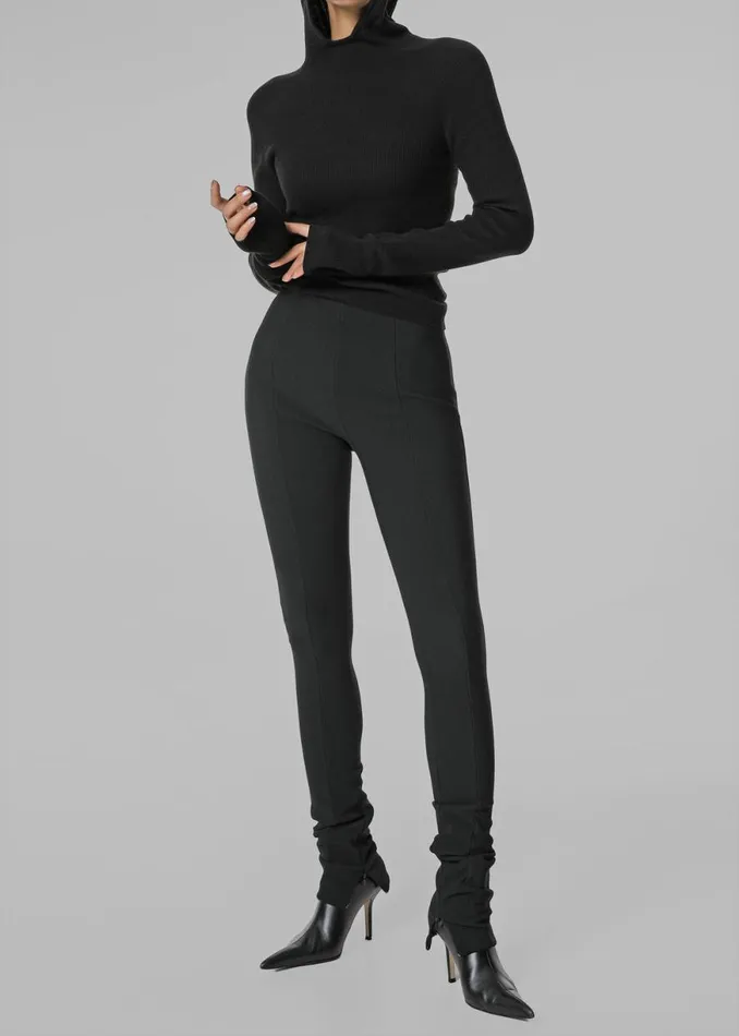 The Frankie Shop Brandi Knit Hoodie Top 8211 Black Shop Clothing