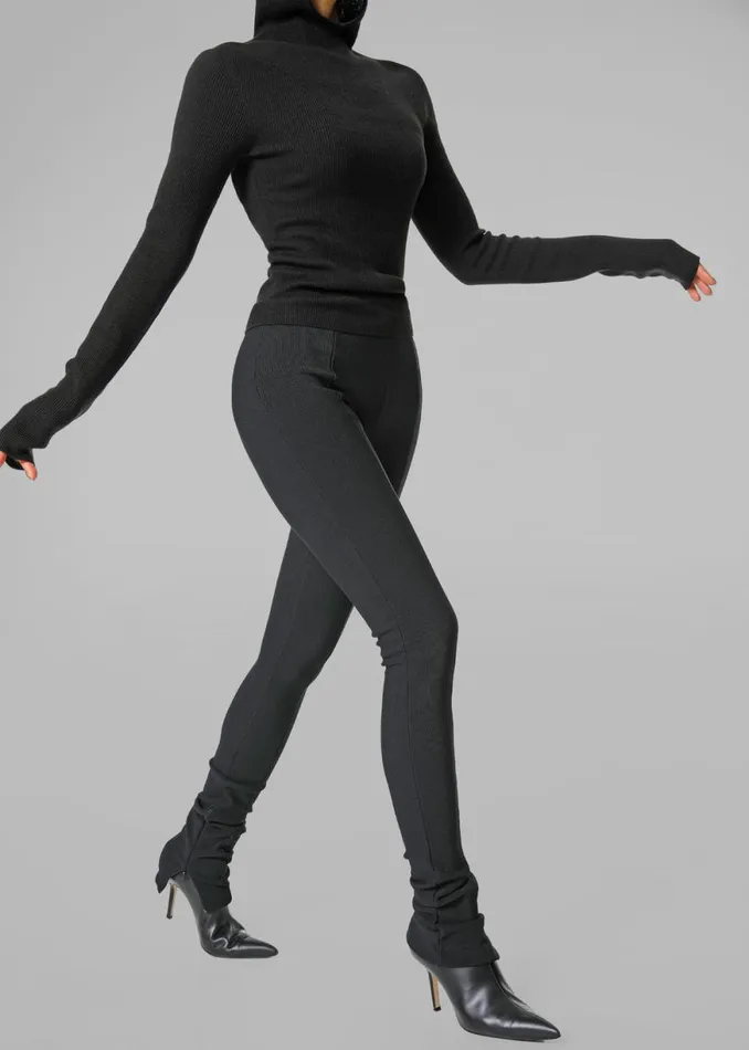The Frankie Shop Brandi Knit Hoodie Top 8211 Black Shop Clothing