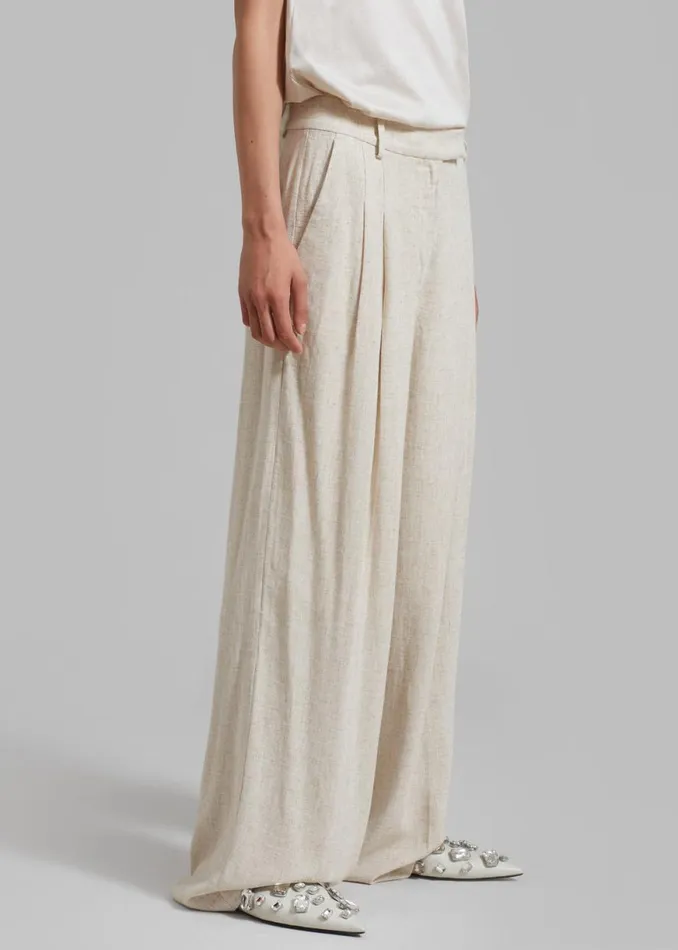 The Frankie Shop By Malene Birger Cymbaria Pants 8211 Undyed Shop Bottoms