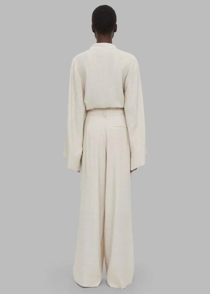 The Frankie Shop By Malene Birger Cymbaria Pants 8211 Undyed Shop Bottoms
