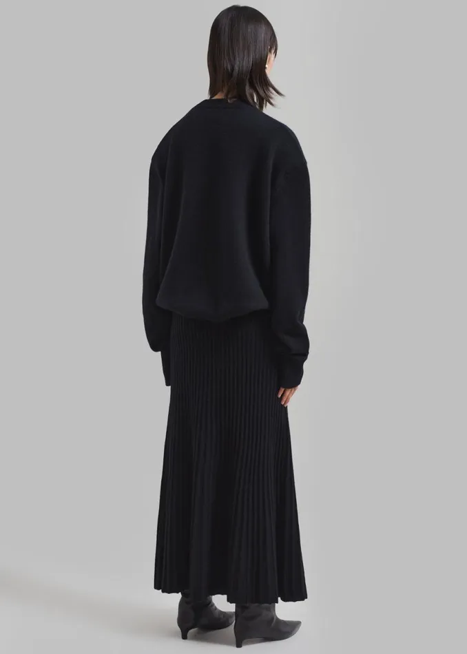 The Frankie Shop By Malene Birger Hevina Long Skirt 8211 Black Shop Clothing