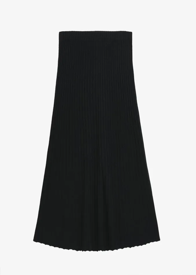 The Frankie Shop By Malene Birger Hevina Long Skirt 8211 Black Shop Clothing